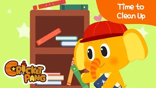 Time to Clean Up | The Clean Up Song | Good Habits | CricketPang Songs for Kids