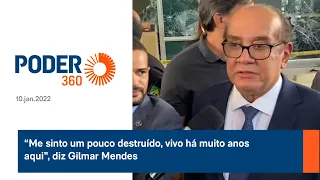 “Me sinto um pouco destruído, vivo há muito anos aqui”, diz Gilmar Mendes