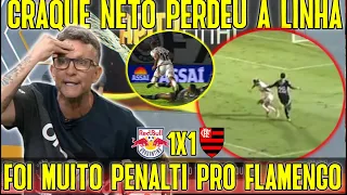 CRAQUE NETO DEFENDEU O FLAMENGO E PERDEU A LINHA DE VEZ COM ARBIRTRAGEM "FOI MUITO PENALTI"