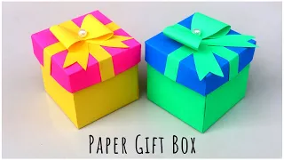 DIY Gift Box | How To Make Paper Gift Box ? Easy Paper Craft Ideas