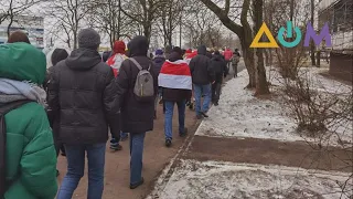 Протесты в Беларуси: Марш народного обвинения прошёл, несмотря на водомёты и автозаки