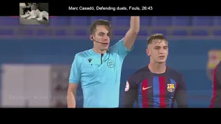 Marc Casadó |  Barcelona B vs Real Unión 2022-12-17 Match Highlight | Every Touch