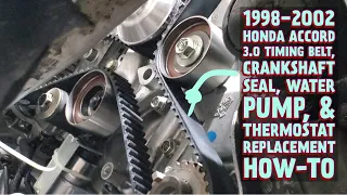 Honda Accord Timing Belt, Crankshaft Seal, Water Pump, & Thermostat Replacement How-To