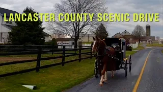 Scenic Drive Lancaster County Amish Farmland. Intercourse, New Holland Pennsylvania Area.