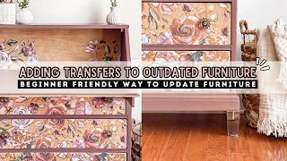 How To Update Furniture Using Transfers | DIY Furniture Makeover
