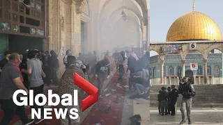 Israeli forces fire tear gas, stun grenades at Palestinians inside Al-Aqsa mosque in Jerusalem