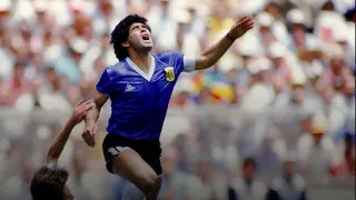 Maradona's 'Hand of God' shirt on show in Manchester