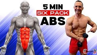 5 minute SIX PACK ABS Workout Challenge at Home or Do Anywhere Coach Ali 👌😱