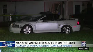 Investigation underway after man fatally shot while driving Ford Mustang in southeast Houston, p...