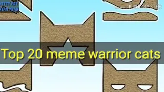 Top 20 meme warrior cats / Топ 20 меме коты-воители #1