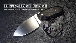 KNIFE MAKING / RHINO KNIFE / CAMPING KNIFE 만들기 수제칼#50