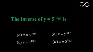 The inverse of y = 5 logx is