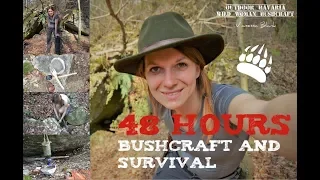 48 hours bushcraft & survival - discover, experience, fail- Vanessa Blank- 4k - Part 1