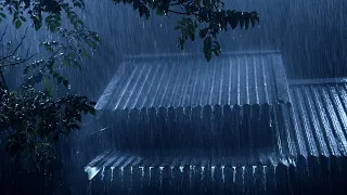 Fall Asleep Fast with Heavy Rain on Tin Roof & Powerful Thunder | Sleep Instantly, Beat Insomnia