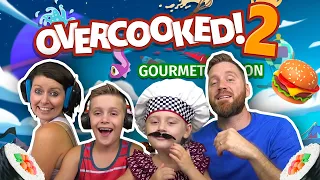 Ava Cooks Dinner! (Overcooked 2 Family Battle) KIDCITY