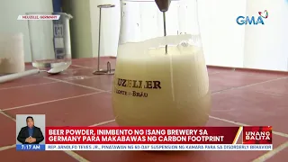 Beer poweder, inimbento ng isang brewery sa Germany para makabawas ng carbon footprint | UB