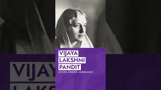 Vijaya Lakshmi Pandit I Women Who Wrote the Indian Constitution I Newsworthy Anubha Bhonsle #shorts