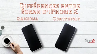 Identify yourself an original screen and a counterfeit screen on iPhone X!
