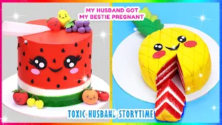 TOXIC HUSBAND STORYTIME 😠 Top 99+ Fondant 3D Fruit Cake 🍉🍍 Satisfying Cake, Cupcake, Dessert