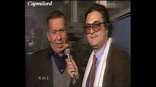 "Giorgio Martino" e "Antonio Ghirelli" collegati con BLITZ nell'intervallo di ROMA-Inter 12-12-1982