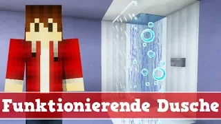 Minecraft Wie baut man eine funktionierende Dusche | Minecraft Dusche bauen Tutorial Deutsch