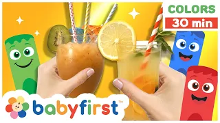 Toddler Learning Video | COLOR CREW MAGIC - Smoothie & Lemonade + | DIY for Kids | BabyFirst TV