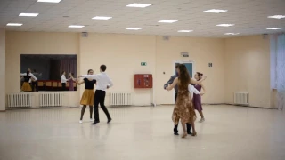 Вальс графа Толстого l Схема танца  l  The big figured waltz