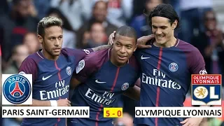 PSG vs Lyon 5-0 All Goals with Short Highlights-2018 HD
