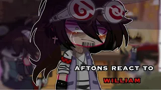 aftons react to william angst..||helliam angst|FNAF|gacha afton|gacha club|