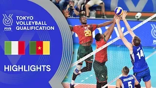 ITALY vs. CAMEROON - Highlights Men | Volleyball Olympic Qualification 2019