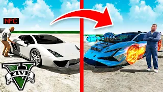 MEJORANDO COCHES de los NPC a SUPER COCHES de LUJO en GTA 5 !