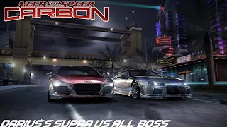 Darius' Supra Vs All Boss | Need for Speed Carbon [2006]