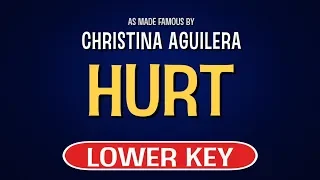 Christina Aguilera - Hurt | Karaoke Lower Key