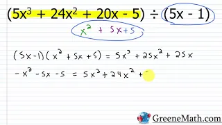 Dividing Polynomials