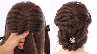 elegance juda hairstyle for bridal | messy bun hairstyle | hairstyle for ladies | easy hairstyle