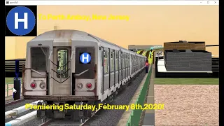 OpenBVE Fiction: H Train To Perth Amboy, New Jersey Via Skip Stop Hylan Blvd Local (R40 Slant)