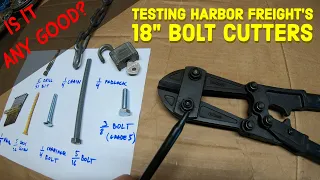 Review of 18" Doyle Compound Bolt Cutters From Harbor Freight - Is It Any Good?