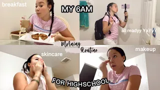 MY 6AM HIGH SCHOOL MORNING ROUTINE 2021 *realistic