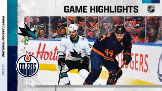 Sharks @ Oilers 4/28 | NHL Highlights 2022