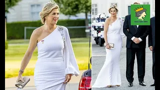 ♛Queen Máxima dazzles in white gown on state visit to Austria with King Willem-Alexander.