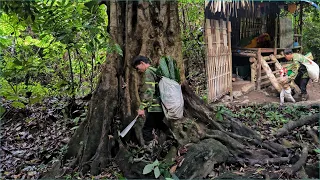 The man took the woman's things to his house to facilitate taking care of the child and the woman