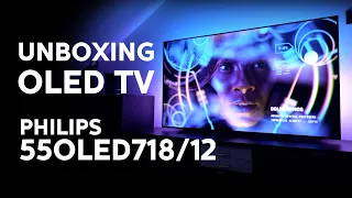 Unboxing PHILIPS 55OLED718/12 [PL][2023]