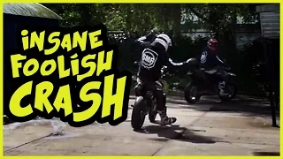 INSANE Foolish Crash - SUPERMOTO CRASH - Must Watch!