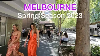 Melbourne City CBD Walking Tour in Spring 2023