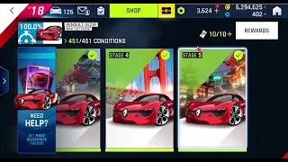 Asphalt 9  Legends 2024   Error in Renault Dezir max out event, can't unlocked Aston Martin V12 Spee