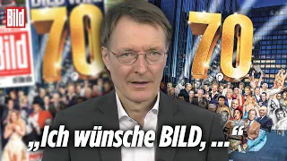 70 JAHRE BILD: Karl Lauterbach und weitere Politiker sagen „Happy Birthday“