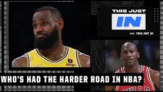 LeBron’s road in the NBA has been tougher because he wasn’t as good a MJ - Max | This Just In