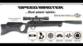 Milbro Speedmaster Air rifle - Review . A co2 AirGun with a difference .