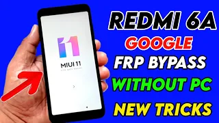 Redmi 6A Frp Bypass  Without Pc | Redmi 6A Frp Bypass Miui 11 | New Tricks