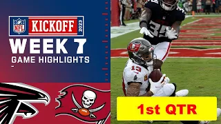 Tampa Bay Buccaneers vs. Atlanta Falcons Full Highlights 1st QTR | NFL Week 7, 2023